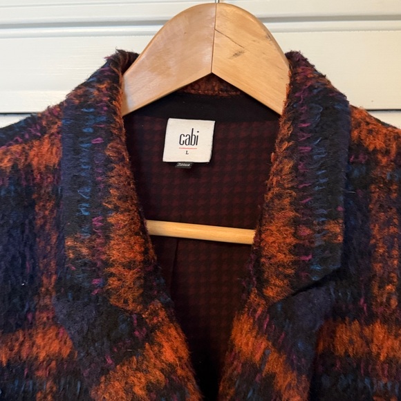 Cabi Jacket Checkmate 3736 Merry Plaid Button Lined Career Casual Fall - Large - Picture 5 of 9